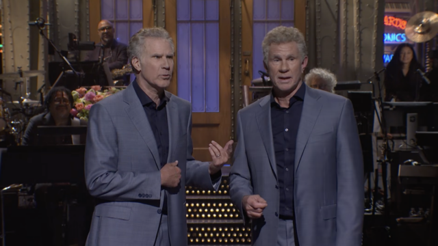 Will Ferrell confronta seu sósia durante seu monólogo no SNL
