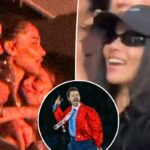 Zoë Kravitz exibe anel de noivado enquanto dança no show do noivo Harry Styles em Amsterdã