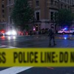 Policiais respondem após tiroteio perto da Casa Branca, em Washington.
