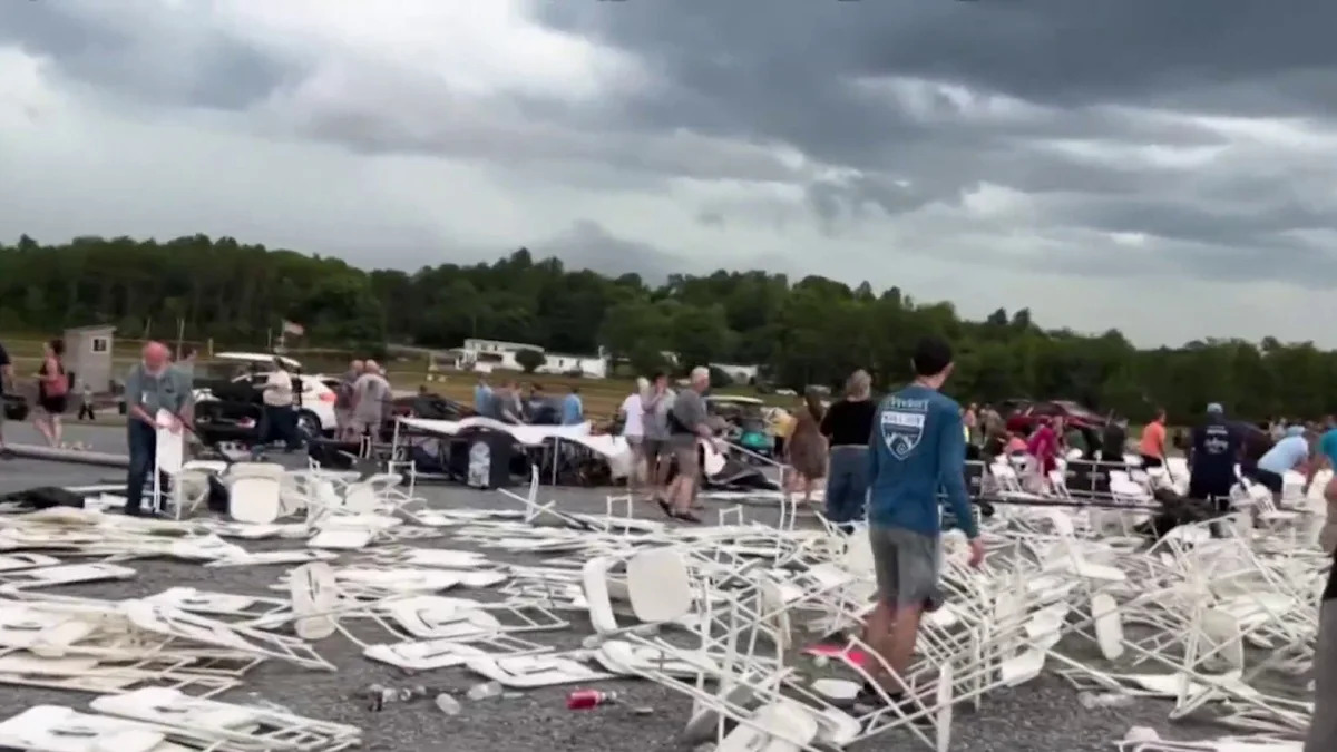 1 morto e outros feridos no colapso da tenda da igreja na Virgínia em meio a ventos fortes