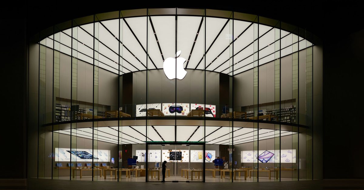 A Apple reverterá os aumentos de preços quando a escassez de memória diminuir? | A foto mostra a Apple Store em Nanjing