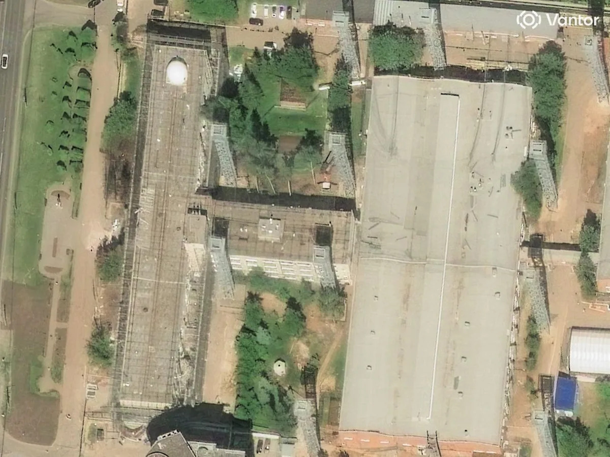 A fábrica da VNIIR Progress em Cheboksary, Rússia, em 21 de maio.