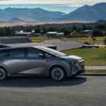 O funcionamento interno de um carro XPENG em exibição no Salão do Automóvel de Pequim.