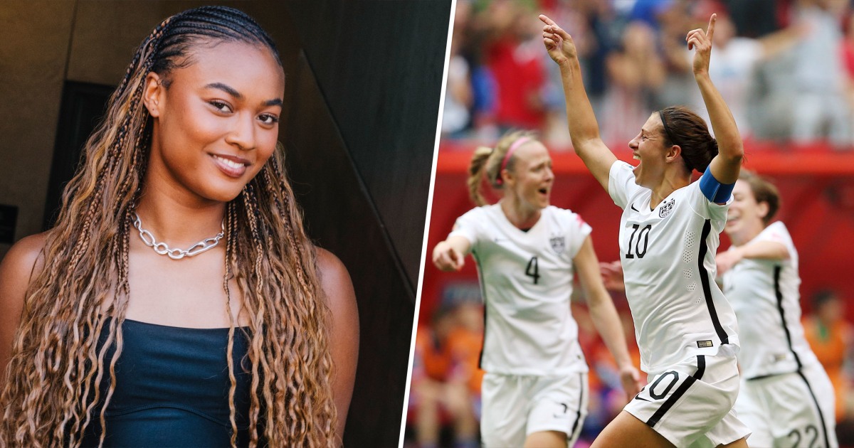Jaedyn Shaw nº 8 dos Estados Unidos durante um amistoso entre Estados Unidos e Japão no Lumen Field em 14 de abril de 2026 em Seattle, Washington.