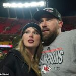 Os preparativos para o casamento de sucesso de Taylor Swift e Travis Kelce no Madison Square Garden parecem estar bem encaminhados; vistos juntos em janeiro de 2025 em Kansas City, Missouri