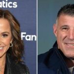 Promo Mike Vrabel posa com a esposa Julie enquanto o filho Tyler anuncia seu noivado em meio ao escândalo de Dianna Russini