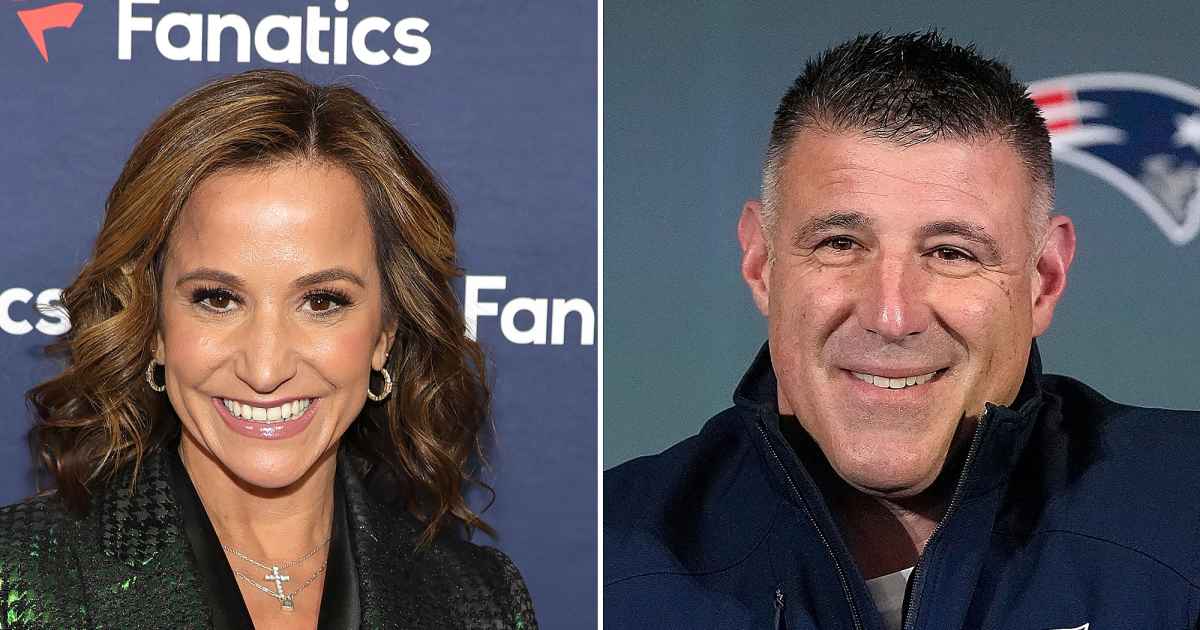 Promo Mike Vrabel posa com a esposa Julie enquanto o filho Tyler anuncia seu noivado em meio ao escândalo de Dianna Russini