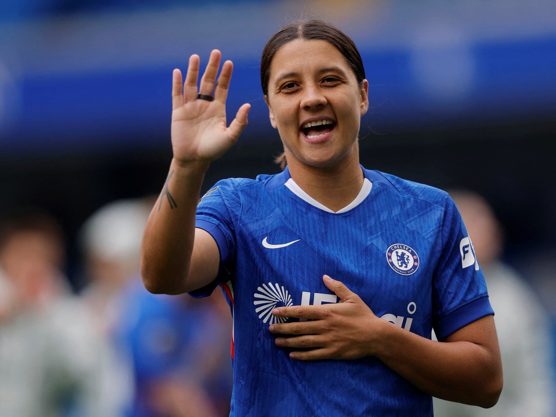 A lenda do futebol australiano Sam Kerr assina com o Gotham FC após a saída do Chelsea