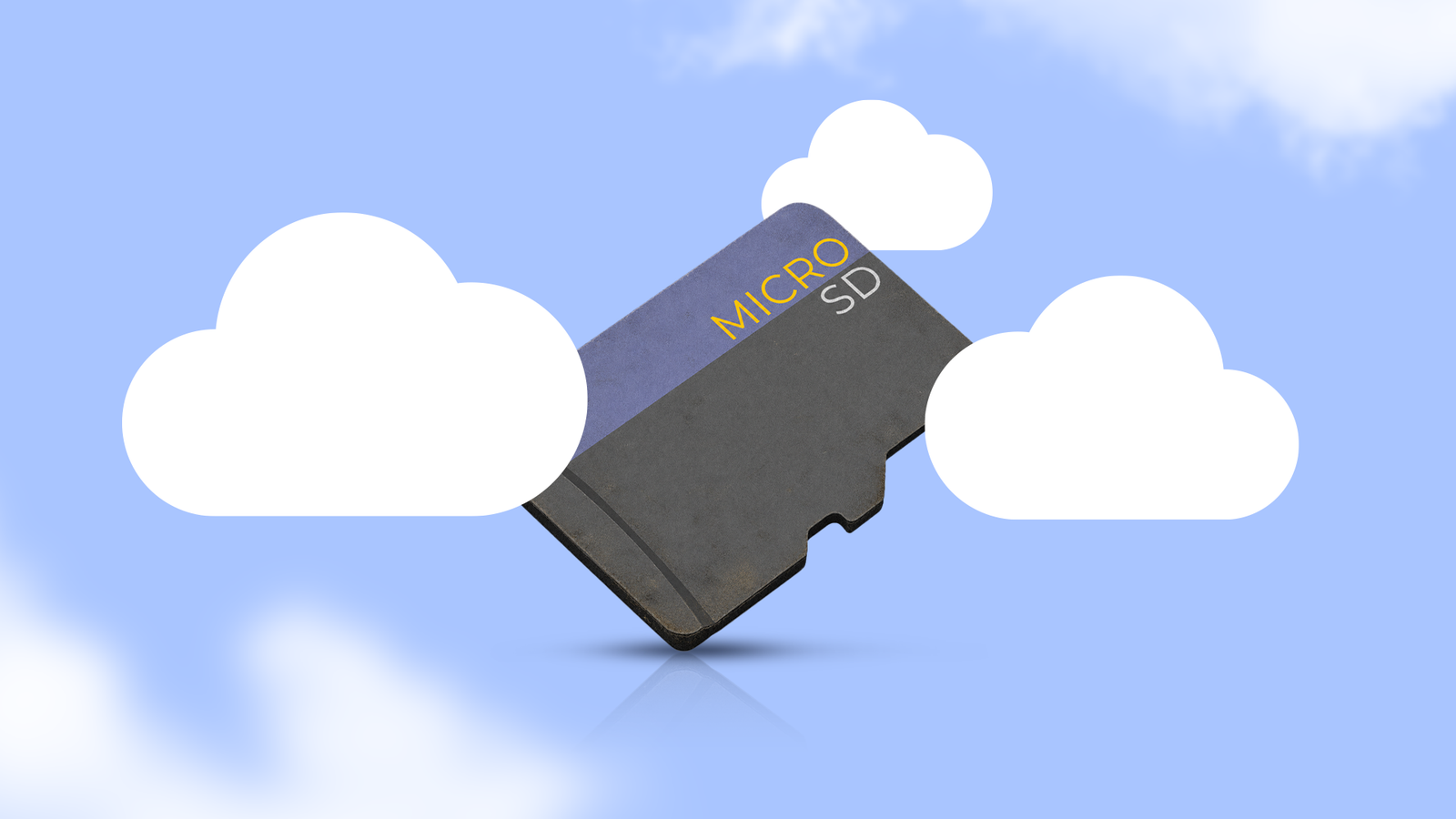 Um smartphone rotulado como 512 GB fisgado como uma isca, cercado por notas de dólar caindo, com dois telefones de 256 GB abaixo.
