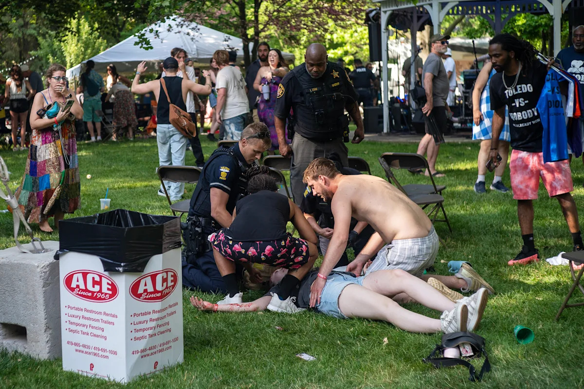 A polícia prende outro suspeito em um tiroteio em um festival de Ohio que feriu 12