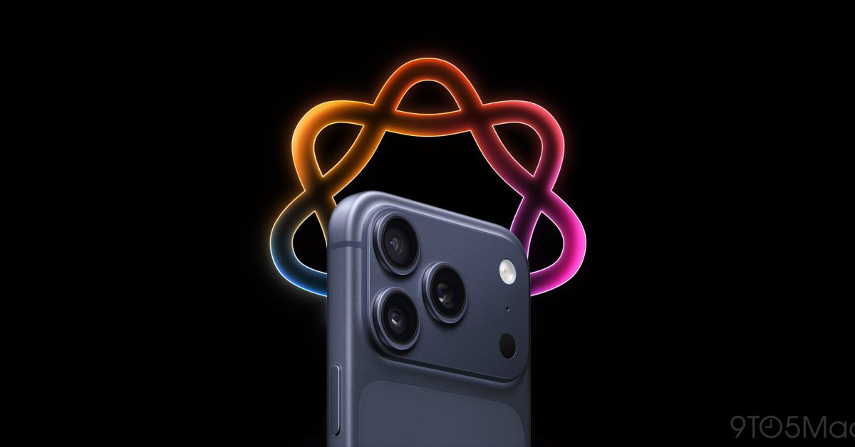A privacidade ainda pode ser o salvador da Apple quando se trata de recursos de IA atrasados A imagem mostra um iPhone com o logotipo da Apple Intelligence atrás dele