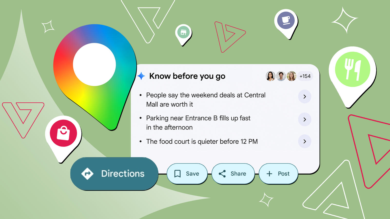 Google Maps na tela do telefone mostrando o recurso de navegação