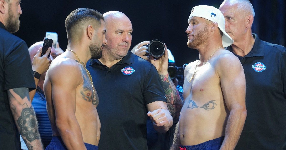 AO VIVO: Ilia Topuria x Justin Gaethje luta pelo título no UFC Freedom 250