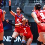 Alyssa Solomon e Alas Pilipinas durante um jogo contra a Austrália na Copa das Nações Femininas AVC de 2026 em Candon.