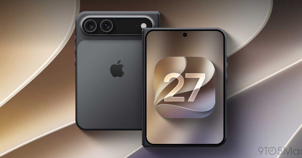 Apple vaza referências do iPhone dobrável no iOS 27 beta