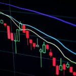 As ações da AAPL caem, mas é uma reação aos anúncios de IA | A foto mostra um gráfico de tendência descendente