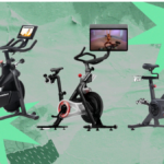 Bicicleta de treinamento cruzado de exercício Peloton +, bicicleta giratória estacionária interna + para exercícios em casa, equipamento de exercício adequado ao espaço para exercícios aeróbicos e de força e ciclismo interno