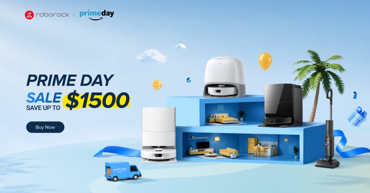 Atualize sua casa com os aspiradores mais inteligentes da Roborock com os preços mais baixos de todos os tempos neste Prime Day | O gráfico promocional mostra uma variedade de produtos Roborock