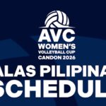 CALENDÁRIO: A seleção feminina do Alas Pilipinas estará em ação na AVC Women's Nations Cup, de 6 a 14 de junho, em Candon City, Ilocos Sur.