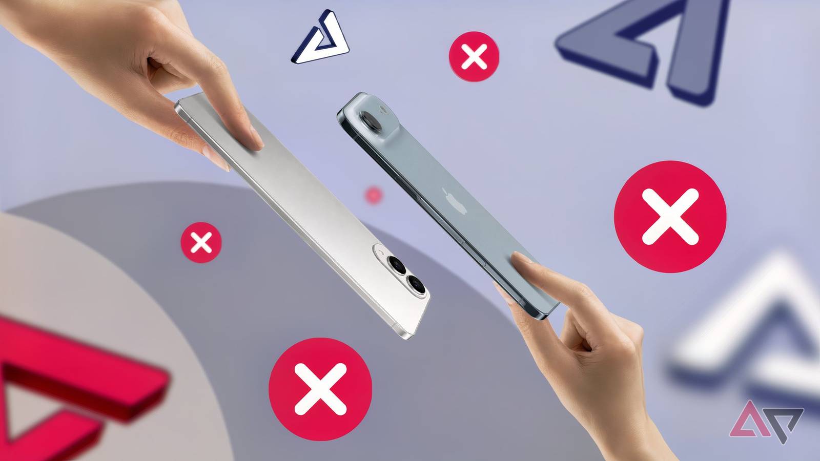 Um telefone fino ao lado de uma lápide onde se lê “RIP COMPACT TELEFONES”.