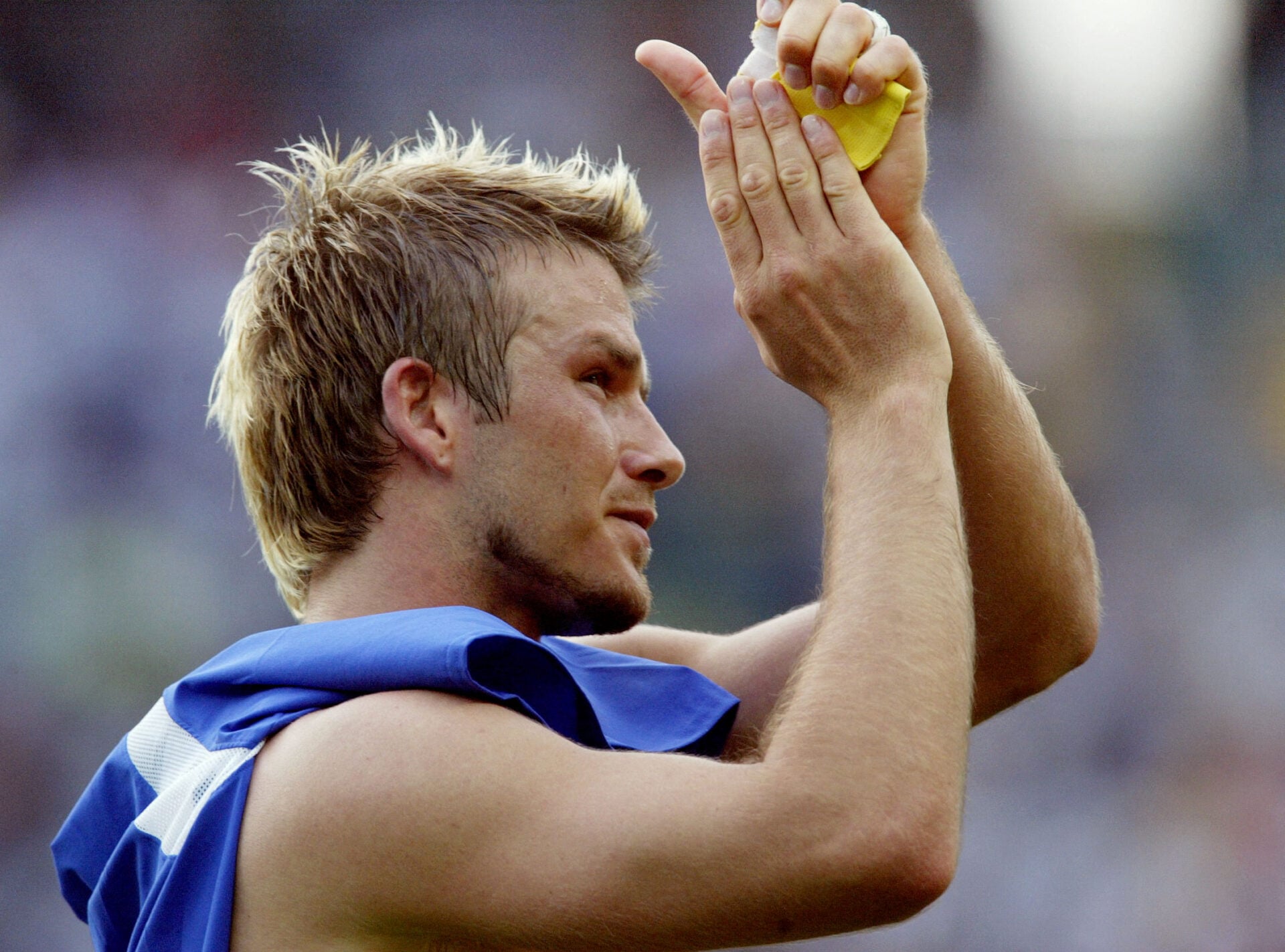 Cinco vezes David Beckham apresentou o show na Copa do Mundo