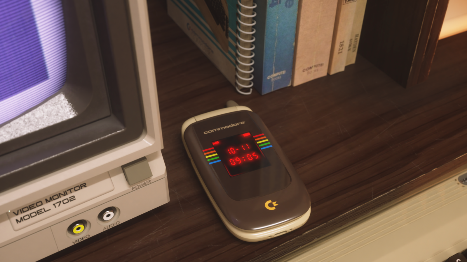 Uma imagem promocional do Commodore Callback 8020