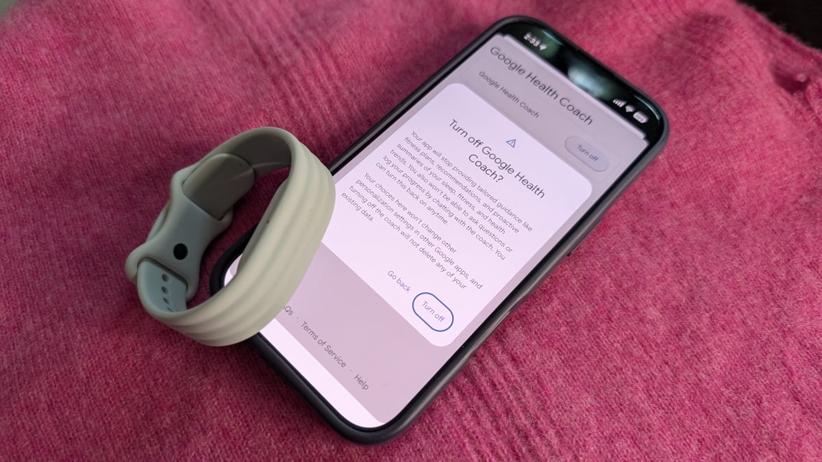 Capturas de tela para desativar o Google Health Coach (consulte as instruções escritas)