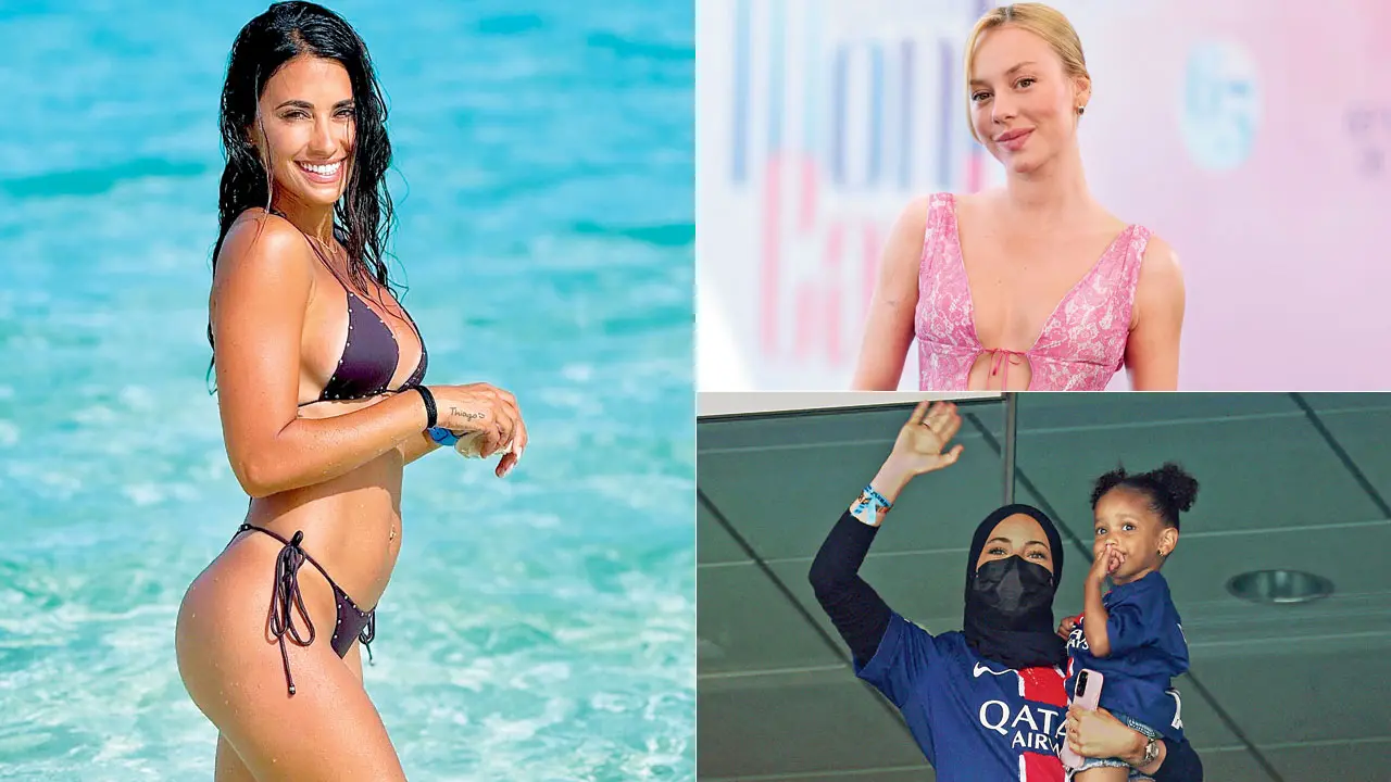 Lionel Messi; (à direita) Antonela Roccuzzo. Foto/Instagram de Antonela