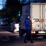 A delivery driver for Coupang's Dawn Delivery service