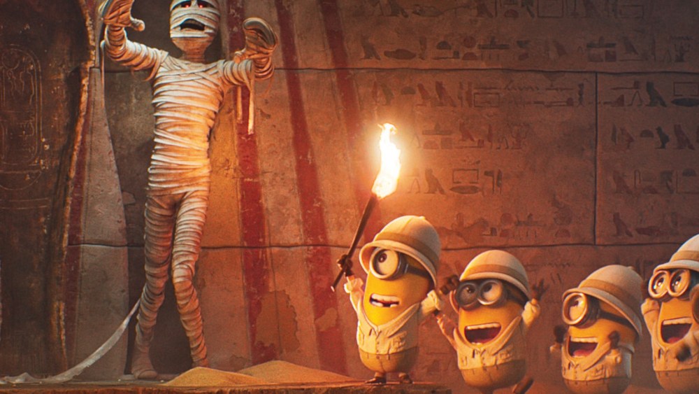 Crítica de 'Minions & Monsters': O último veículo estrelado por The Canary-Colored Critters volta ao início de Hollywood e atinge um pico criativo