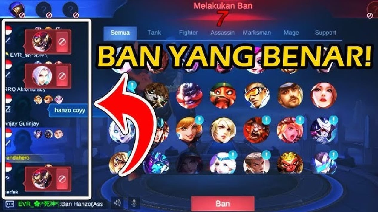 Daftar Hero Mobile Legends Wajib Ban na temporada 41 classificada, Termasuk Hirara!
