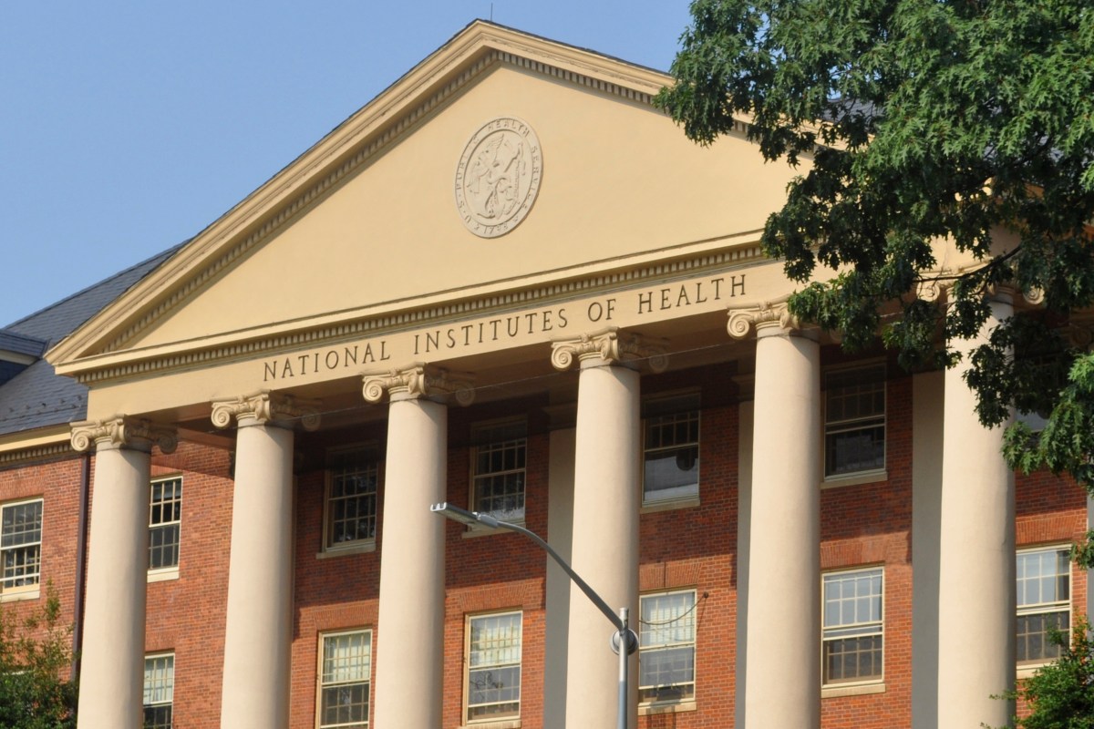 This photo provided by the National Institutes of Health shows the James H. Shannon Building on the NIH campus in Bethesda, Maryland, in 2015. (Lydia Polimeni/NIH via AP)