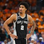 San Antonio Spurs star Dylan Harper at 2026 NBA Finals
