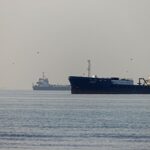This image from June 1, 2026 shows vessels at Suru Beach in Bandar Abbas along the Strait of Hormuz. Photo by AMIRHOSSEIN KHORGOOEI / ISNA / AFP via Getty Images.