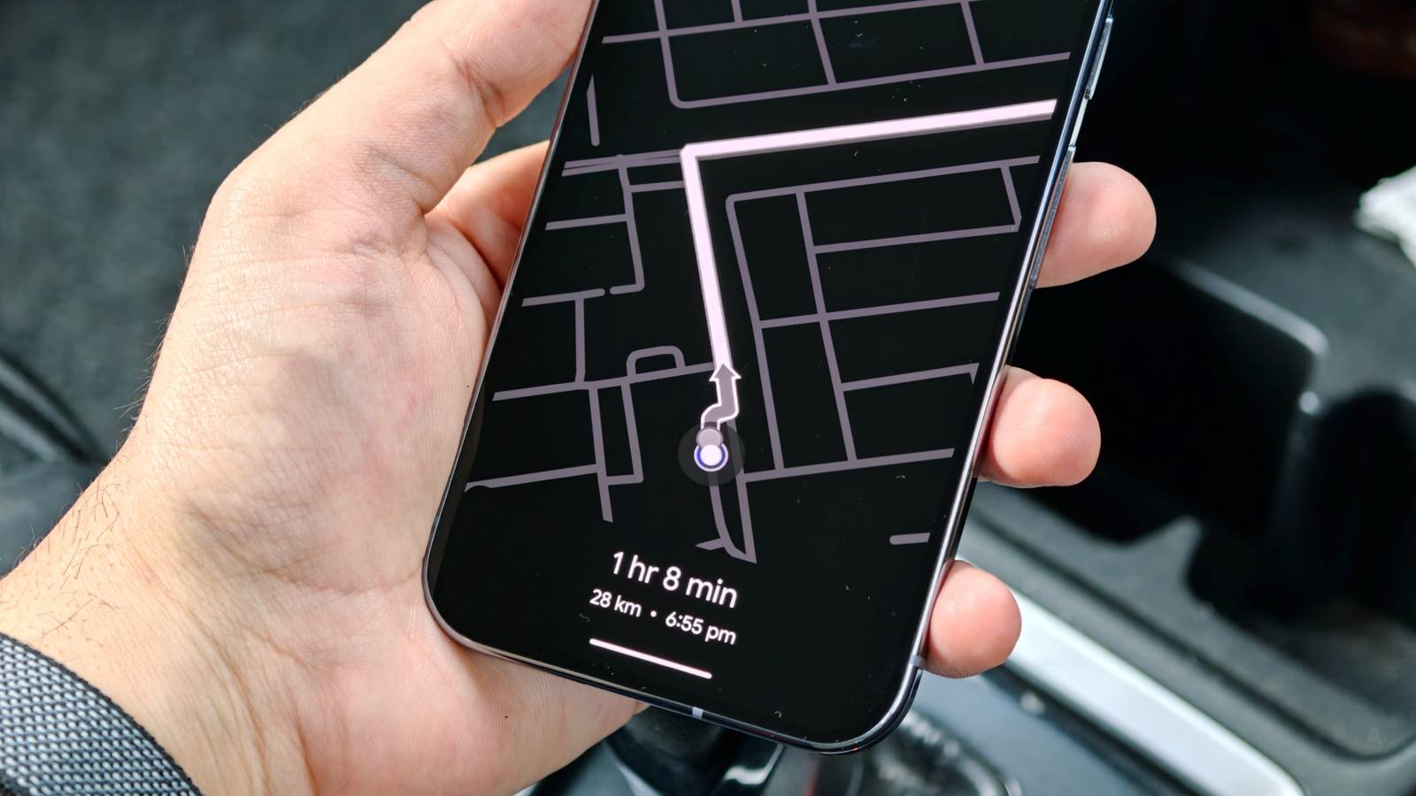 Google Maps em um Google Pixel 10 Pro XL
