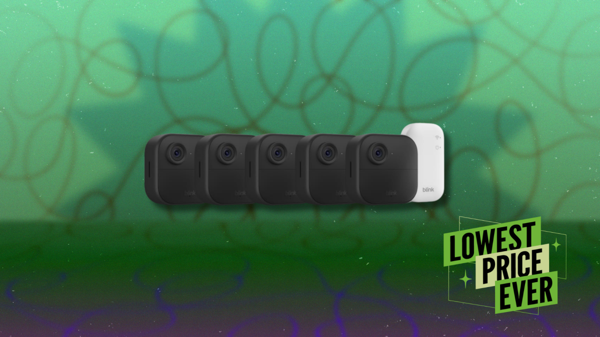 Kit de 5 câmeras Blink Outdoor 4 1080p com núcleo do módulo de sincronização