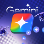 Gráfico mostrando a interface de bate-papo do Gemini aberta em uma janela do navegador Google Chrome, cercada por ícones flutuantes do Gemini Spark e um logotipo 3D do Chrome