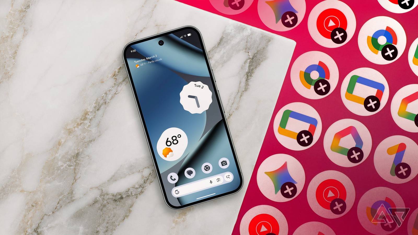 Pasta do Google aberta no Samsung Galaxy Z Flip 7 FE
