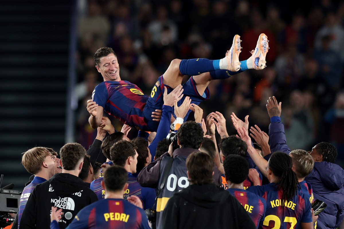 Robert Lewandowski of FC Barcelona