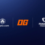 Os logotipos Crypto.com, OG Prediction Markets e FanDuel Predicts exibidos juntos, destacando uma nova parceria que expande os contratos regulamentados do mercado de esportes, entretenimento e previsão de eventos antes da Copa do Mundo.