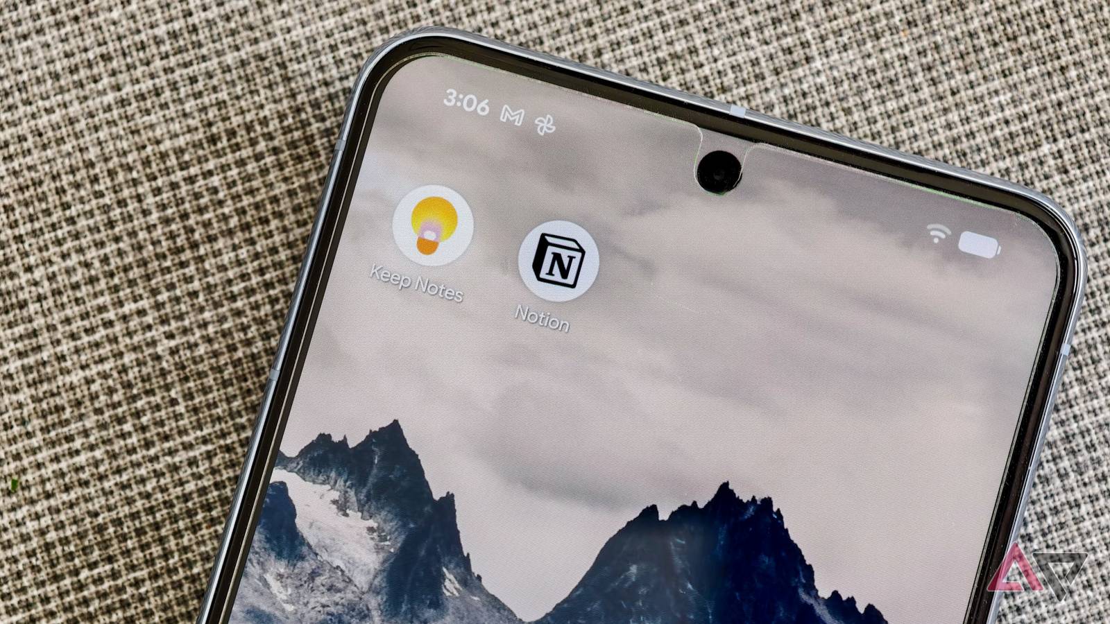 usando Google Keep, OneNote, Notion e Evernote no Android
