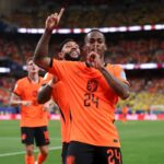Crysencio Summerville of the Netherlands.