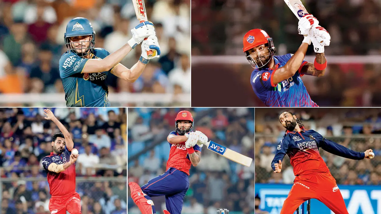 O capitão do Gujarat Titans, Shubman Gill, completou seu século na Qualificatória 2 contra o Rajasthan Royals em New Chandigarh na semana passada. Fotos/AFP