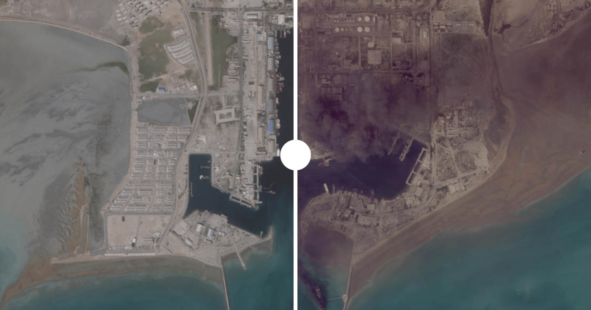 Imagens de satélite mostram destruição da guerra EUA-Israel no Irã