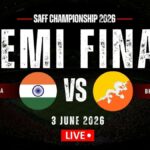 Índia x Butão AO VIVO, semifinal do Campeonato Feminino SAFF 2026: IND 0-0 BHU; Início às 20h