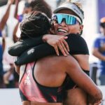 Sisi Rondina e Bernadeth Pons do Alas Pilipinas em ação no AVC Beach Tour Pingtung Open.