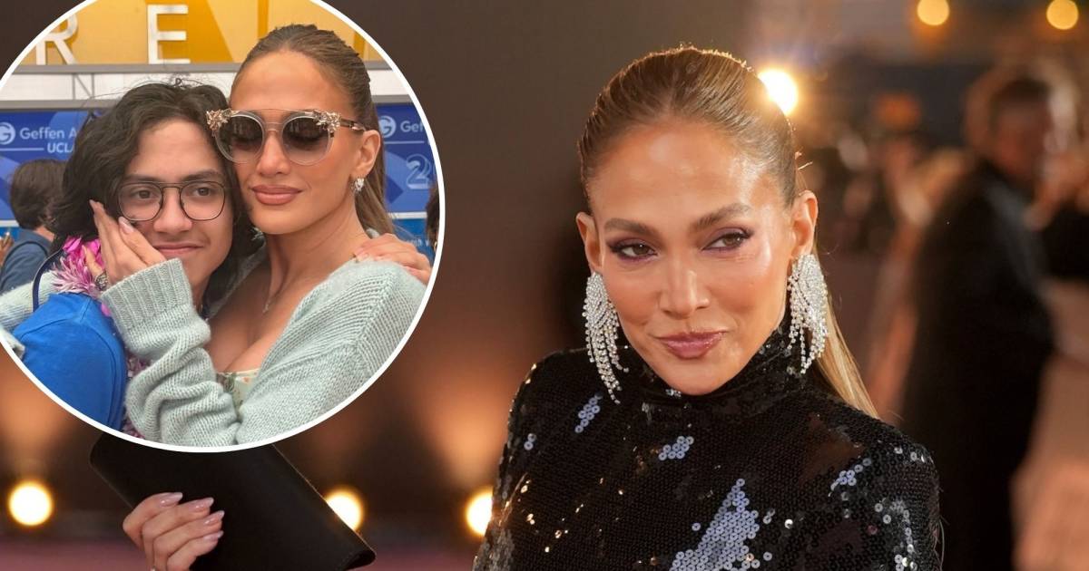 Jennifer Lopez compartilha fotos dos bastidores da formatura dos gêmeos no ensino médio