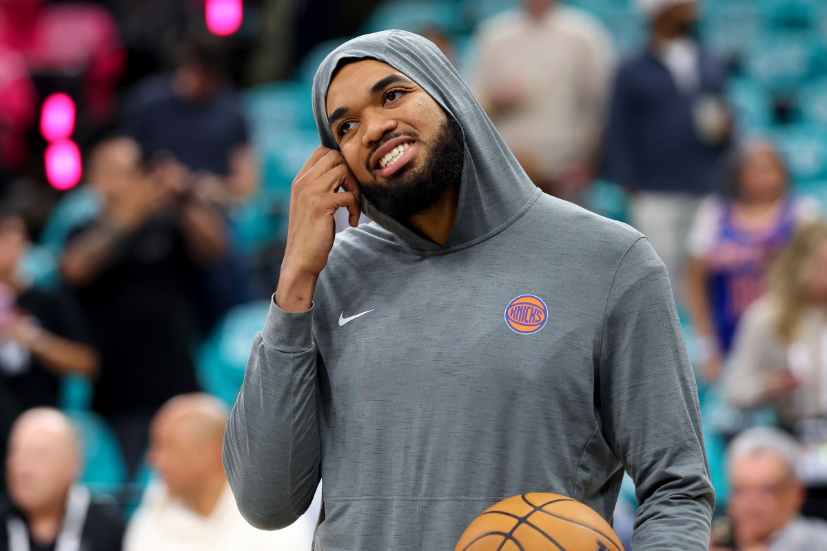 Karl-Anthony Towns #32 of the New York Knicks