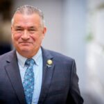 Rep. Don Bacon (R-NE) arrives for a House Republican conference meeting at the U.S. Capitol on May 6, 2025 in Washington, DC.