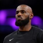 Los Angeles Lakers superstar LeBron James in NBA Playoffs against Oklahoma City Thunder